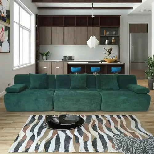 3 - Seater Fabric Sofa | Stain - Resistant & Easy Clean | Free Delivery Australia - Wide | 3 - Year Warranty - 路卡萨家具工厂