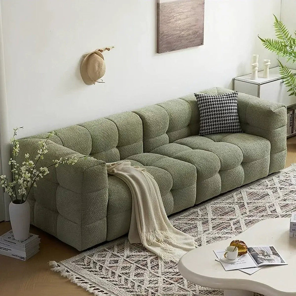 Cream Marshmallow Sofa | French Minimalist Style | Full Foam | Free Delivery Australia - Wide | 3 - Year Warranty - 路卡萨家具工厂