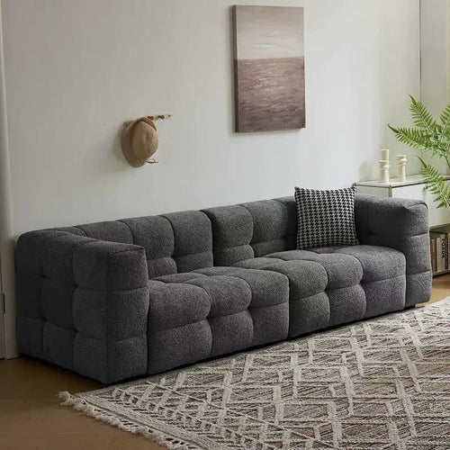 Cream Marshmallow Sofa | French Minimalist Style | Full Foam | Free Delivery Australia - Wide | 3 - Year Warranty - 路卡萨家具工厂