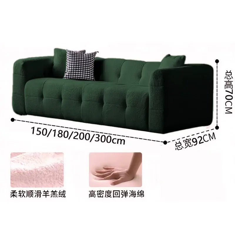 Cream Marshmallow Sofa | French Minimalist Style | Full Foam | Free Delivery Australia - Wide | 3 - Year Warranty - 路卡萨家具工厂