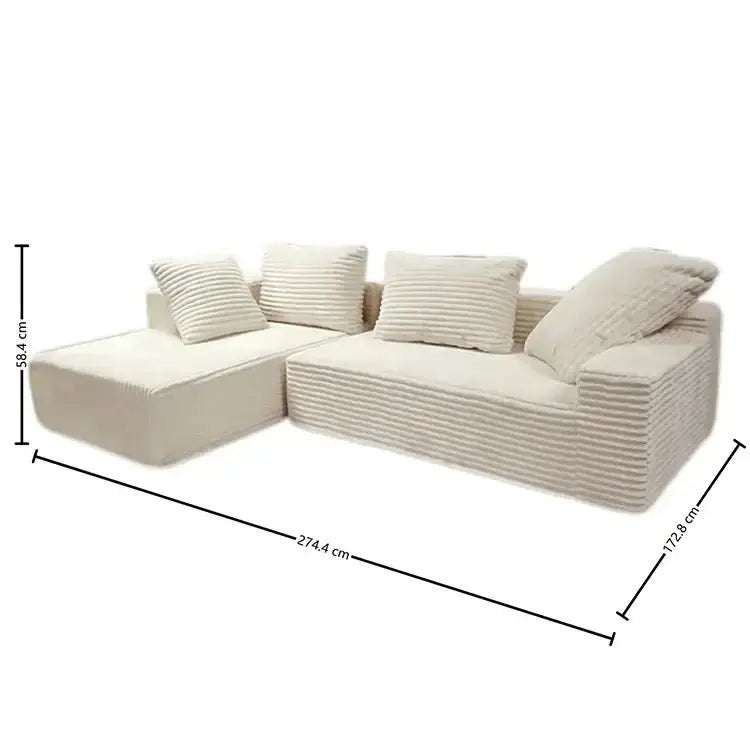 Foldable Lazy Sofa | Woven Fabric | Space - Saving Storage | Free Delivery Australia - Wide | 3 - Year Warranty - 路卡萨家具工厂