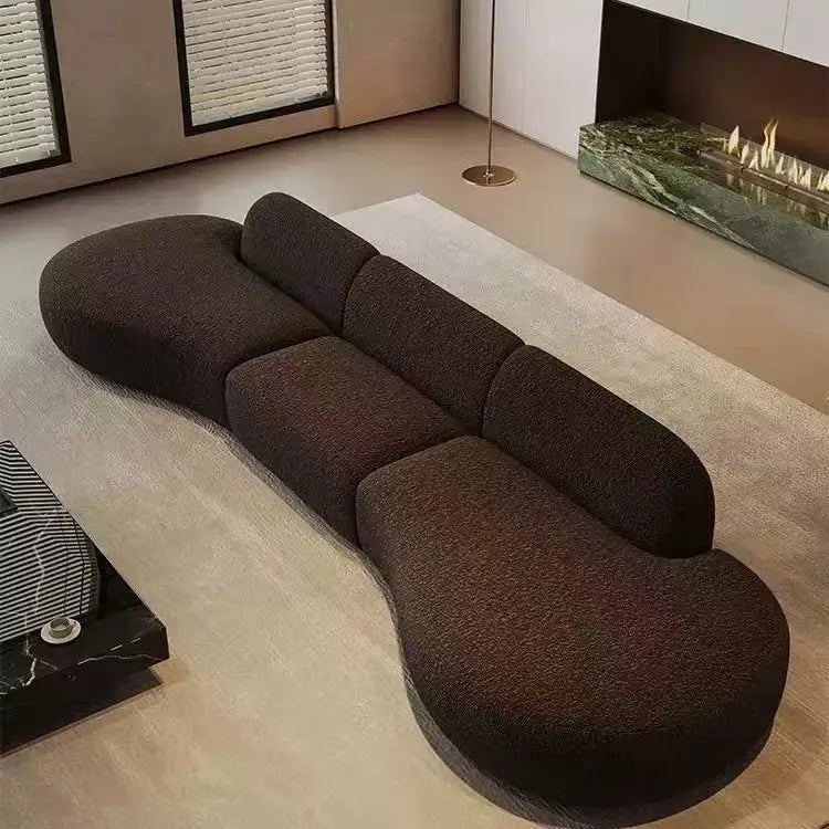 Nordic Arc Fabric Sofa | Modern Minimalist | Sherpa Fabric | Free Delivery Australia - Wide | 3 - Year Warranty - 路卡萨家具工厂