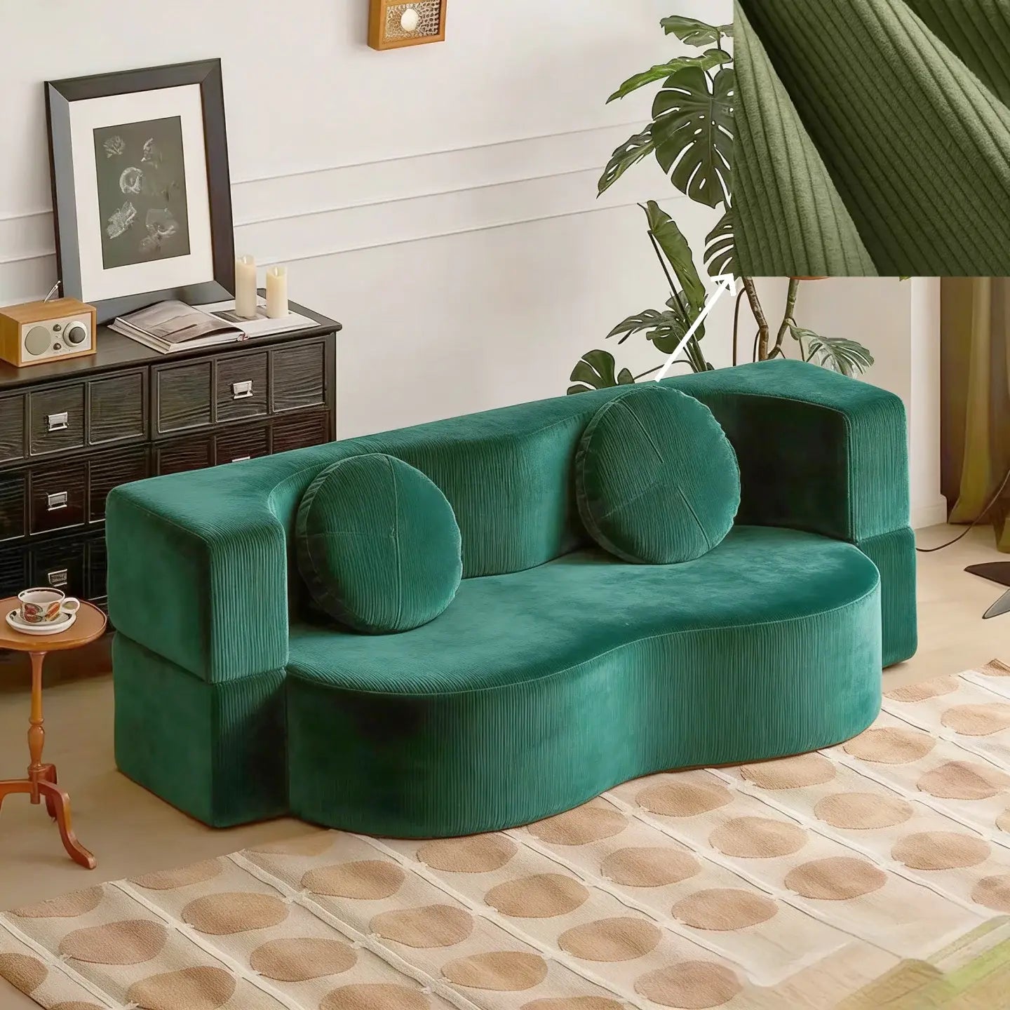 Vintage Fabric Sofa Bed | Foldable Dual - Use | Washable 2 - 3 Seater | Free Delivery Australia - Wide | 3 - Year Warranty - 路卡萨家具工厂
